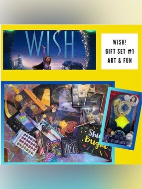 NEW: KID PACK 22 ITEM WISH THEMED GIFT SET with over 125 Stickers Included